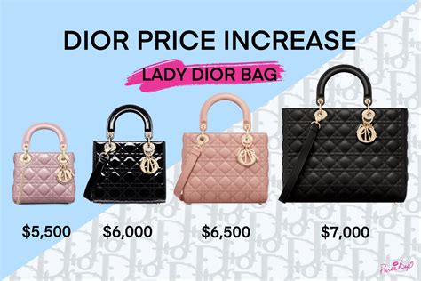 christian dior handbag cost|christian dior price list.